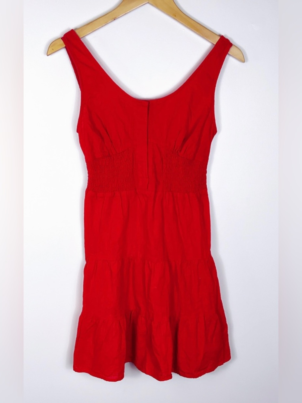 Arizona Jean Company Red Sleeveless Mini Dress 100% Cotton